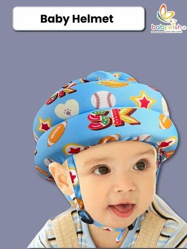 Adjustable Soft Baby Safety Helmet Full Head Protection Lightweight Easy Clean Anti Collision